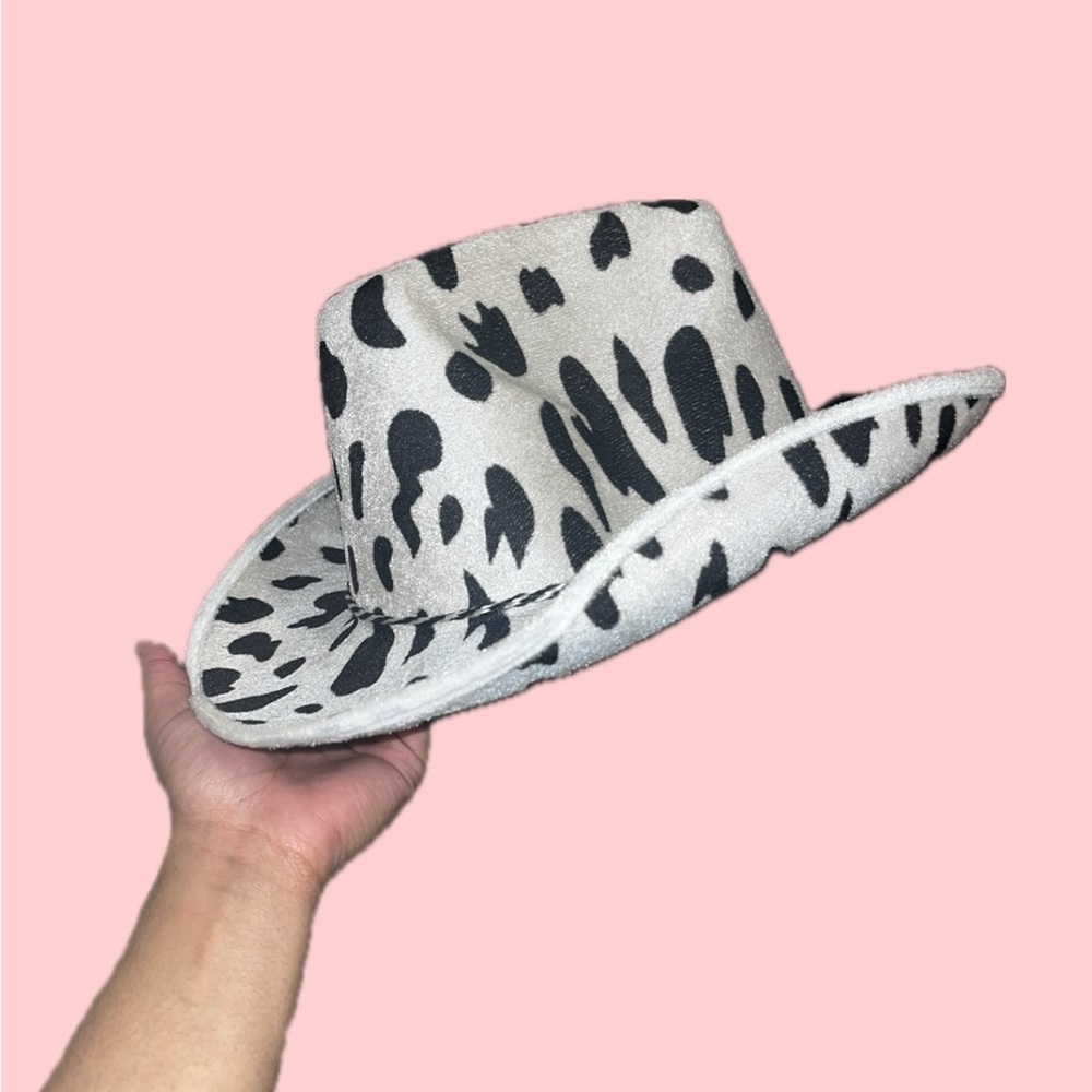Cow Print Cowboy Hat